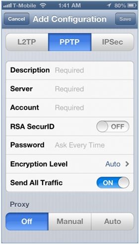 راه اندازی VPN خرید شده روی iOS